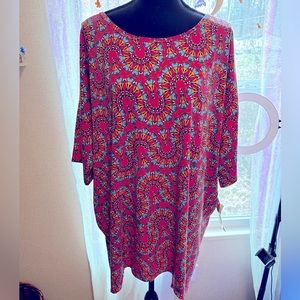 NWT LULAROE Disney Goofy tunic shirt dress over sized plus 2xl stretchy limited